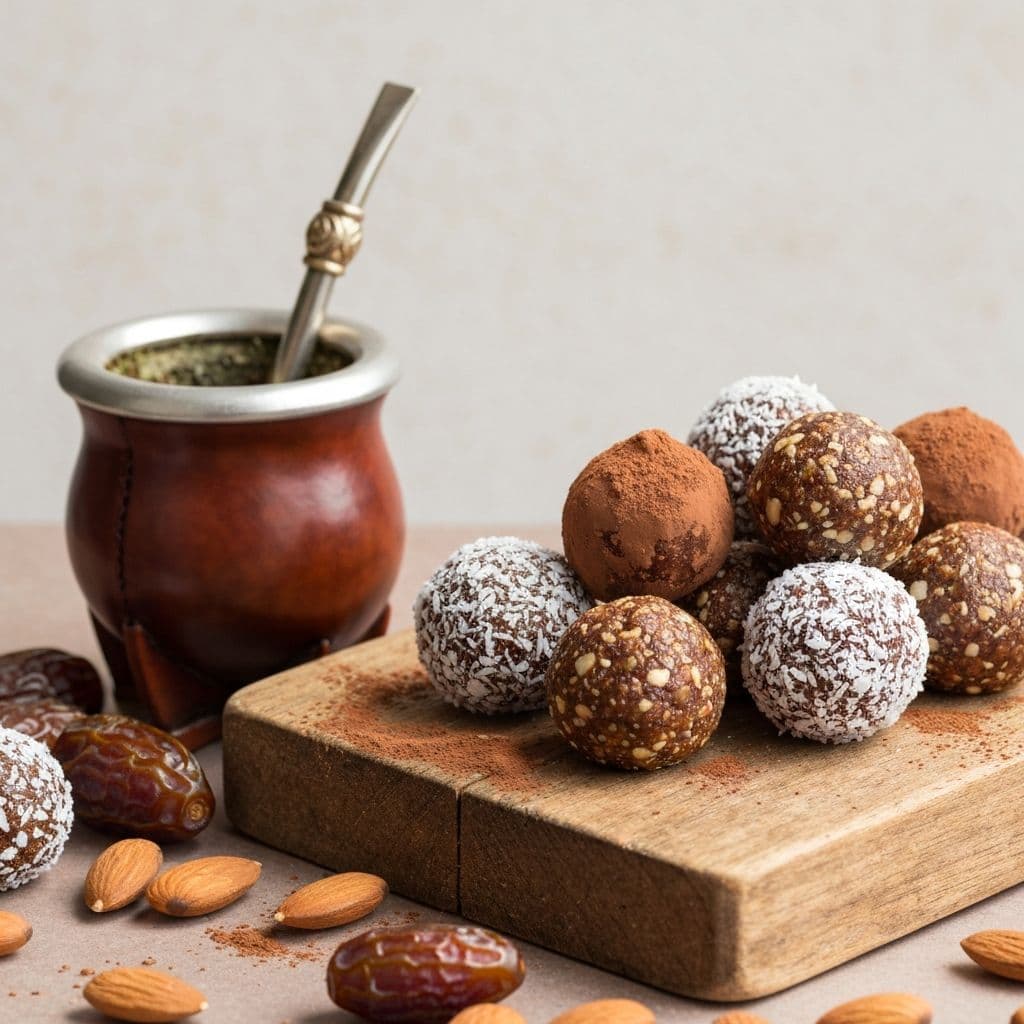 Bolitas Energéticas de Dátiles y Almendras Don Ilmo: Snack Saludable para el Mate