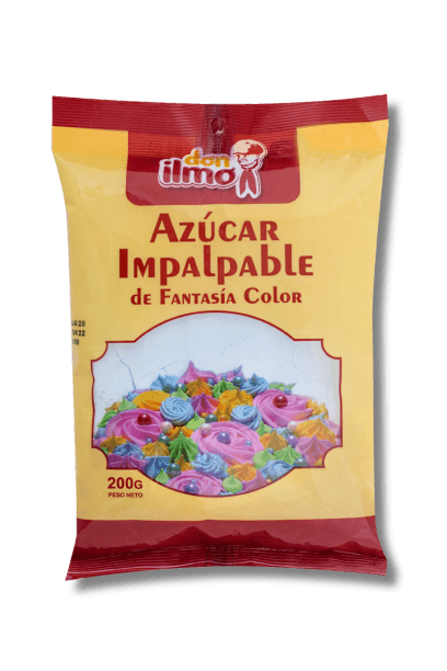 Azúcar impalpable de colores