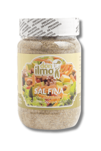 Sal fina con especias verdes