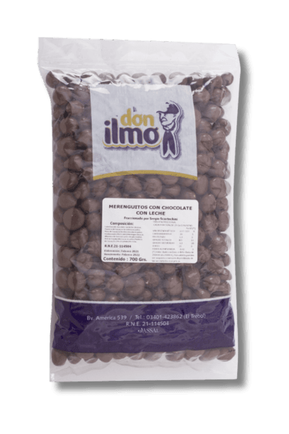 Merenguitos con chocolate con leche